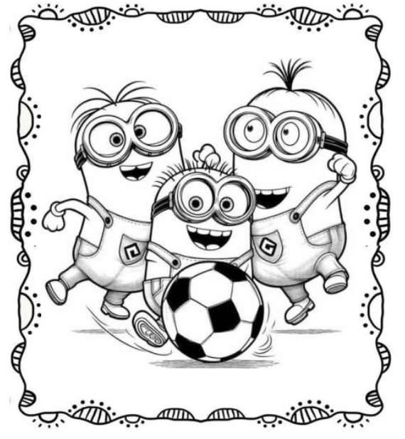 Livro de Colorir Minions: Diversão e Risadas com os Pequenos Amarelinhos - Vol 1